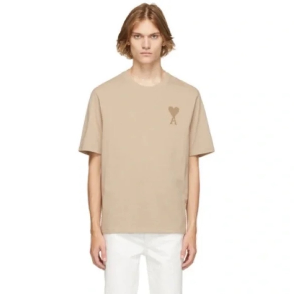 AMI Embroidered COTTON AMI DE COEUR T-SHIRT